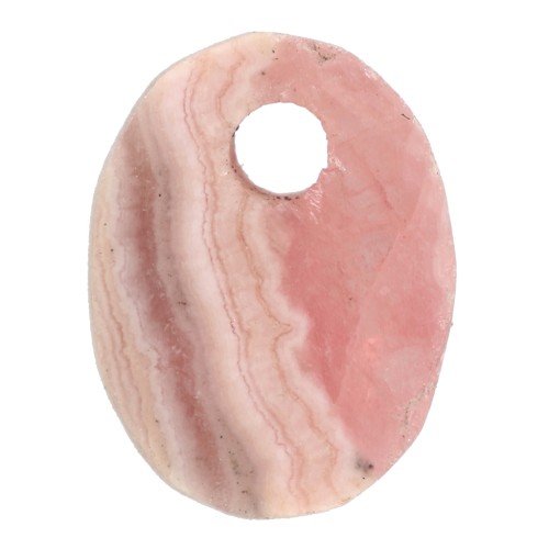 Sequin ovale 8x6 mm en pierre gemme - Rhodochrosite x1