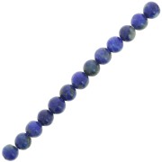 Perles rondes 3 mm pierre gemme - Lapis lazuli x25