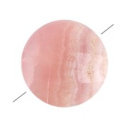 Perle ronde 6 mm facettée en pierre gemme - Rhodochrosite x1|raw }}
