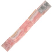 Perle rectangle 7x5 mm facettée en pierre gemme - Rhodochrosite x1