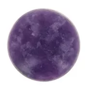 Cabochon rond 8 mm en pierre gemme - Lepidolite x1