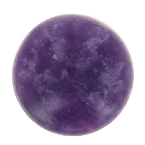 Cabochon rond 8 mm en pierre gemme - Lepidolite x1