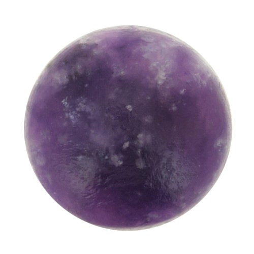 Cabochon rond 10 mm en pierre gemme - Lepidolite x1