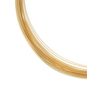 Fil semi-dur demi-rond 0.8 mm en Gold filled (or laminé)  x1m