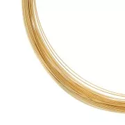 Fil semi-dur demi-rond 0.8 mm en Gold filled (or laminé)  x1m