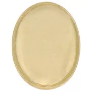 Serti ovale pour cabochon 8x6 mm - Gold Filled (or laminé)  x1
