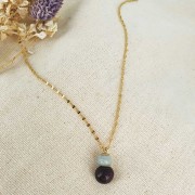 Attache pendentif pour perle semi percée 8 mm en Gold filled (or laminé)  x1