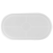 Moule silicone pour réaliser un plateau ovale en résine 17.5x9 cm x1