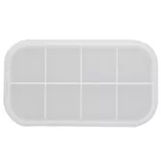 Moule silicone pour réaliser plateau ovale en résine 23.5x13 cm