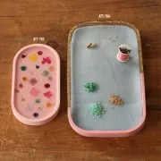 Moule silicone pour réaliser plateau ovale en résine 23.5x13 cm