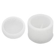 Moule silicone pour réaliser une boîte de rangement décor cristal en résine 9 cm