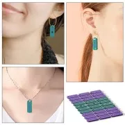 Moule silicone pour réaliser 30 breloques message rectangle en résine