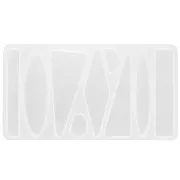 Moule silicone pour réaliser 9 formes géométrique évidée pour barrette en résine