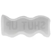 Moule savon en silicone - forme de vague avec mot Shut Up 11.5x3.5cm Transparent