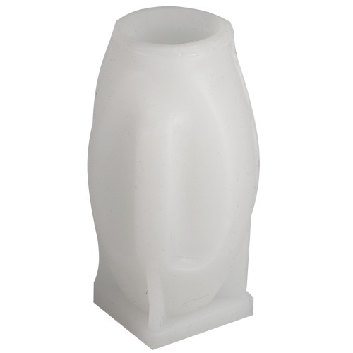 Moule bougie en silicone - visage abstrait 3D - 9x5 cm Transparent x1