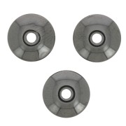 Perles rondelles Heishi imitation pierre gemme 8x3 mm - Hématite x20