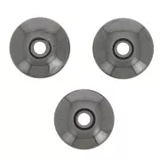 Perles rondelles Heishi imitation pierre gemme 8x3 mm - Hématite x20