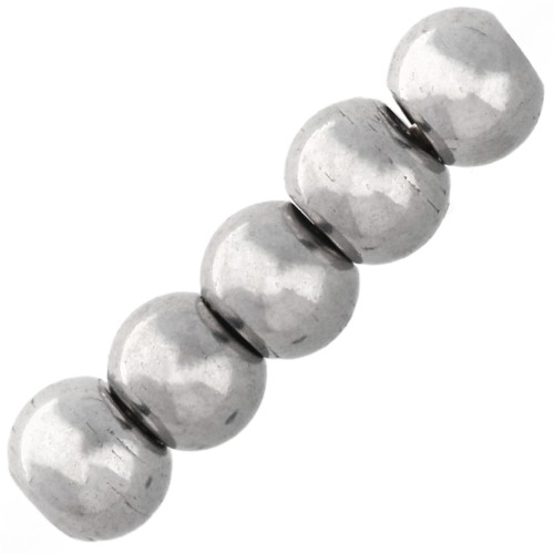 Perles rondes 3 mm - Acier inoxydable 303L x10