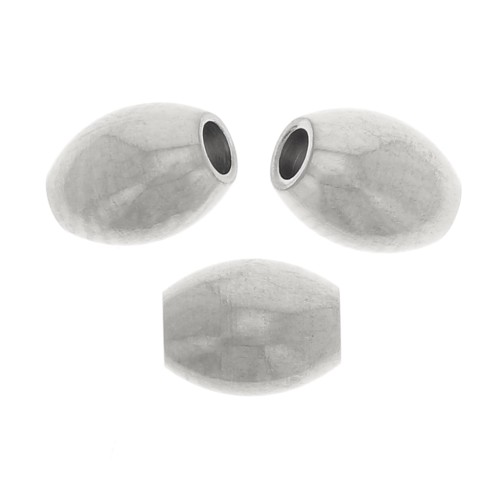 Perles olive 5x4 mm - Acier inoxydable 304 x20