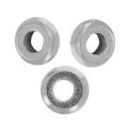 Perles rondelles Heishi - disque plat 4x1.5 mm - Acier inoxydable 304 x10