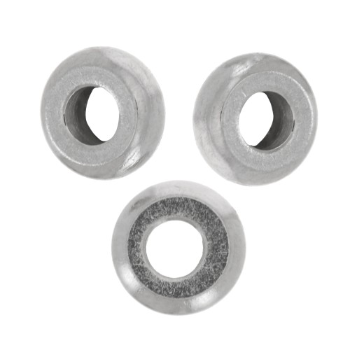 Perles rondelles Heishi - disque plat 4x1.5 mm - Acier inoxydable 304 x10