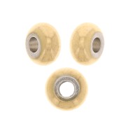 Perles rondelles Heishi - disque plat 6x3 mm - Acier inoxydable 304 Doré x10|raw }}