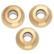 Perles rondelles Heishi - disque plat 6x3 mm - Acier inoxydable 304 Doré x20