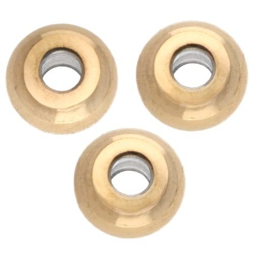 Perles rondelles Heishi - disque plat 6x3 mm - Acier inoxydable 304 Doré x20