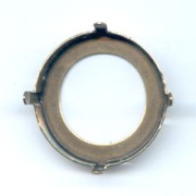 Serti griffe pour cabochon PureCrystal 1201 27 mm bronze
