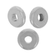 Perles rondelles Heishi - disque plat 5x1.5 mm - Acier inoxydable 304 x20