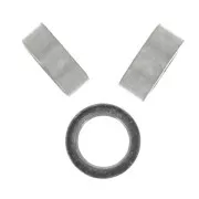 Perles rondelles Heishi - disque plat 2.5x1 mm - Acier inoxydable 304 x20