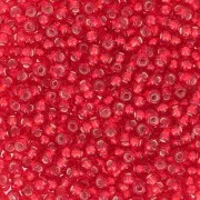 Preciosa Perles rocailles 11/0 2 mm - Light Siam Silver Lined x20g