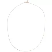 Tour de cou maille Forçat limée 1.25 mm - Rose Gold filled (or laminé)  x46cm