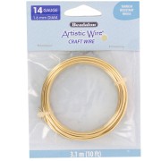 Fil de laiton Artistic Wire 1.6 mm - Anti-ternissement x3.1m