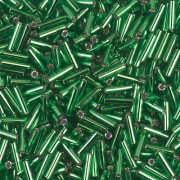 Bugles Miyuki 6 mm BGL-016 - Green Silver lined x10g