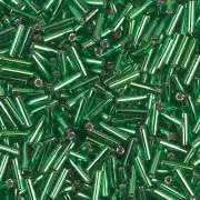 Bugles Miyuki 6 mm BGL-016 - Green Silver lined x10g