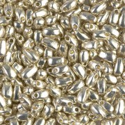 Long Drop Miyuki 3x5.5mm LDP-4201- Duracoat Galvanized Silver x10g