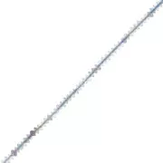 Perles rondelles bouliers facettées en pierre gemme  2x1 mm - Fluorite x39cm