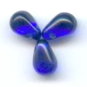 Mini-Gouttes 4x6 mm Cobalt x50