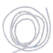 Perles rondelles bouliers facettées en pierre gemme  2x1 mm - Aigue-marine x39cm