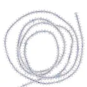 Perles rondelles bouliers facettées en pierre gemme  2x1 mm - Aigue-marine x39cm