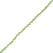 Perles rondes facettées 2 mm pierre gemme - Peridot x39cm