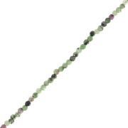 Perles rondes facettées 2 mm pierre gemme - Rubis Zoisite x32cm|raw }}