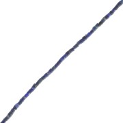 Perles cylindriques 1.2 mm pierre gemme  - Lapis lazuli x43cm