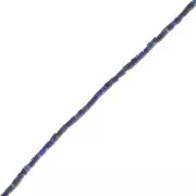 Perles cylindriques 1.2 mm pierre gemme  - Lapis lazuli x43cm