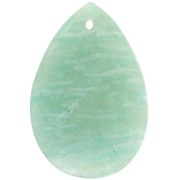 Pendentif poire 30x20 mm en pierre gemme - Amazonite x1