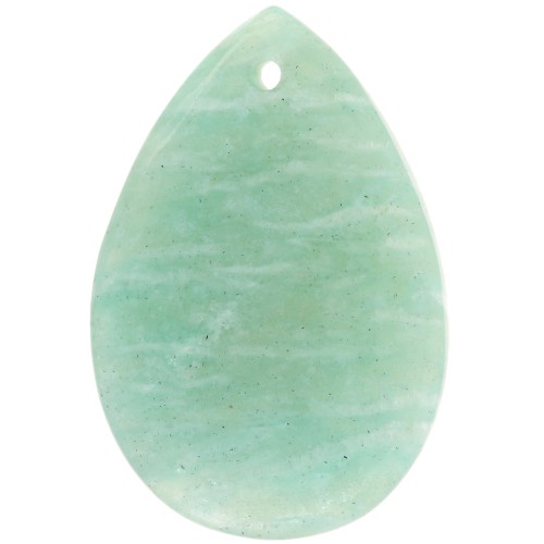 Pendentif poire 30x20 mm en pierre gemme - Amazonite x1