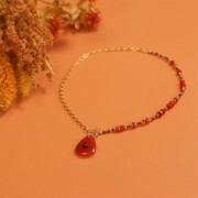 Pendentif poire 30x20 mm en pierre gemme - Amazonite x1