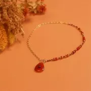 Pendentif poire 30x20 mm en pierre gemme - Amazonite x1