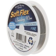 Fil cablé 21 brins 0.36 mm - Soft Flex Fine - Argenté satiné x9m|raw }}